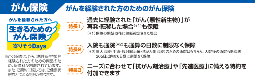 生きるためのがん保険寄り添う